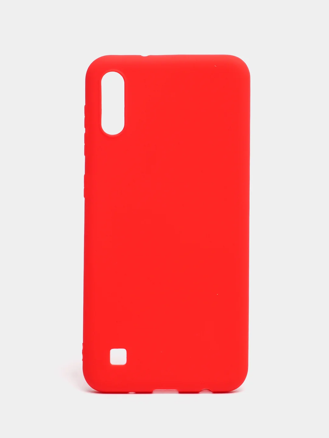 Красный чехол силиконовый для Samsung Galaxy A10 (Самсунг Галакси А10), цветной, матовый