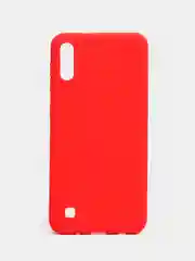 Красный чехол силиконовый для Samsung Galaxy A10 (Самсунг Галакси А10), цветной, матовый