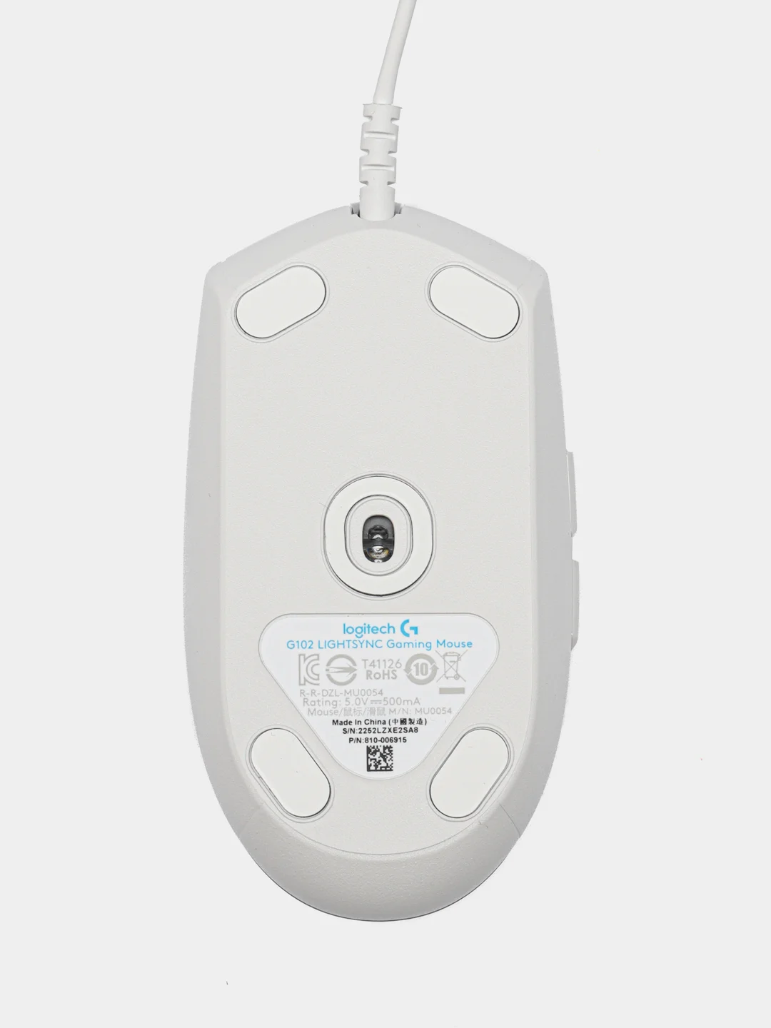 Компьютерная мышь Logitech G102 LIGHTSYNC, проводная, белая