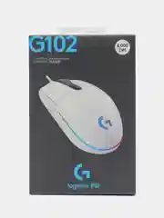 Компьютерная мышь Logitech G102 LIGHTSYNC, проводная, белая
