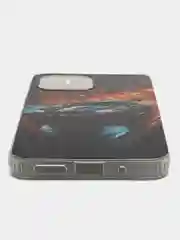 Оранжевый чехол для Xiaomi Redmi 12 / Сяоми Редми 12, силиконовый, с рисунком
