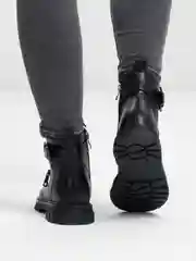 Черный ботинки женские демисезонные