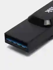 Черный флешка SanDisk ULTRA USB 3.1, Type-C, карта памяти, поворотная, 4 размера