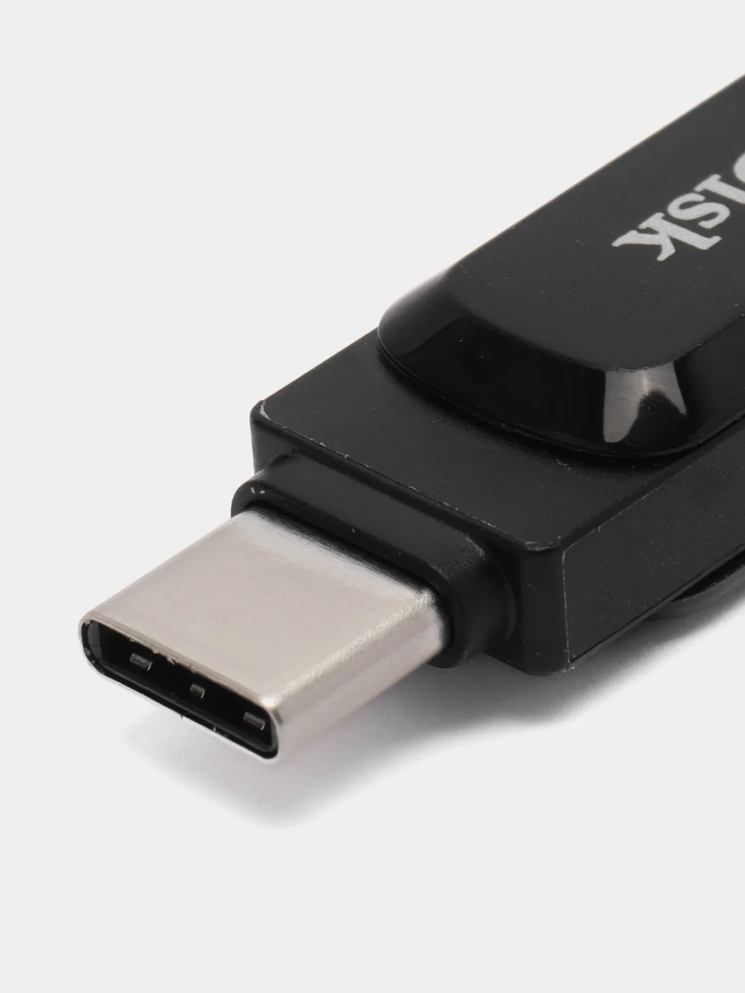 Черный флешка SanDisk ULTRA USB 3.1, Type-C, карта памяти, поворотная, 4 размера