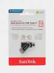 Черный флешка SanDisk ULTRA USB 3.1, Type-C, карта памяти, поворотная, 4 размера