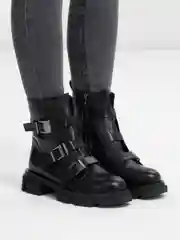 Черный ботинки женские, демисезонные