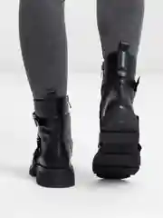 Черный ботинки женские, демисезонные