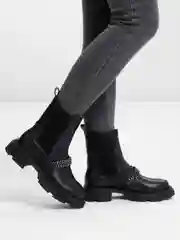 Черный ботинки женские, демисезонные