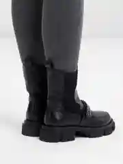 Черный ботинки женские, демисезонные
