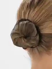Черный сеточка для волос  (черная, белая, коричневая), со стразами
