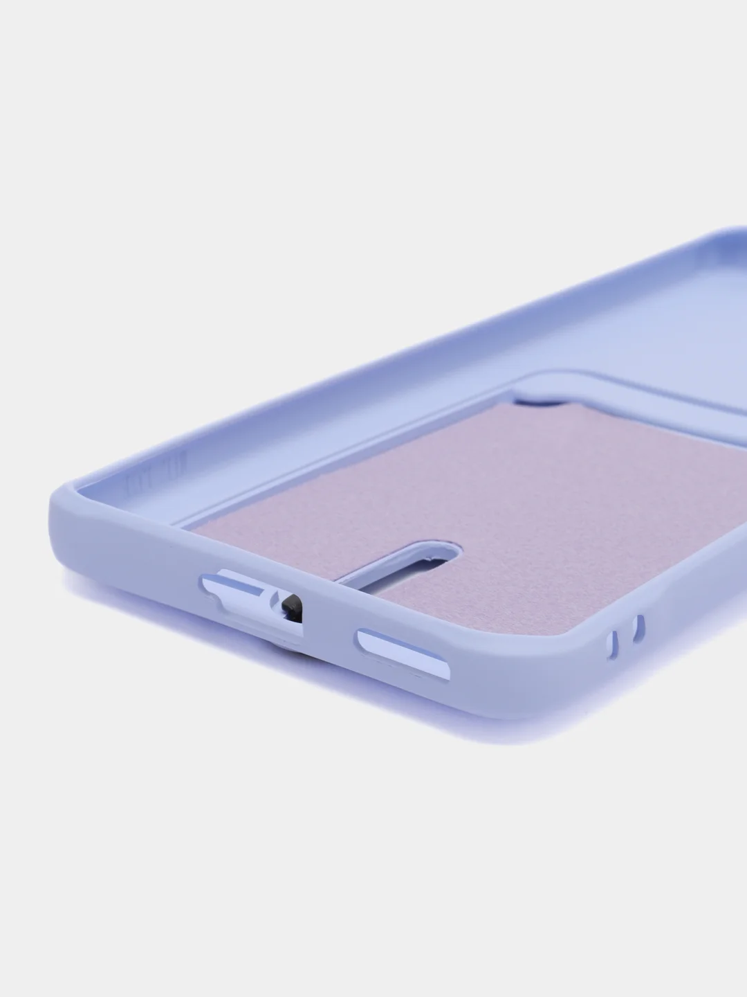 Красный чехол для Xiaomi 13 Lite / Сяоми 13 Лайт, силиконовый, с карманом для карты