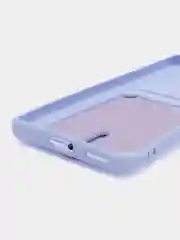 Красный чехол для Xiaomi 13 Lite / Сяоми 13 Лайт, силиконовый, с карманом для карты