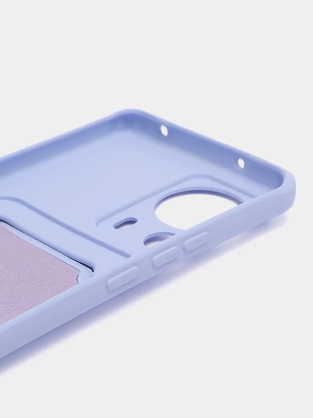 Красный чехол для Xiaomi 13 Lite / Сяоми 13 Лайт, силиконовый, с карманом для карты