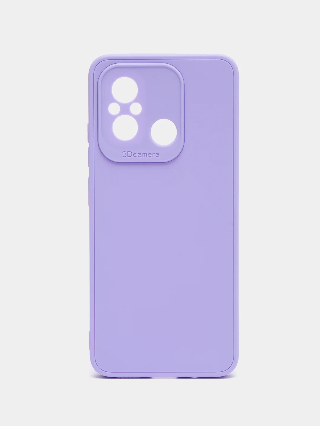 Сиреневый чехол для Xiaomi Redmi 12C (Сяоми Редми 12С), силиконовый, матовый