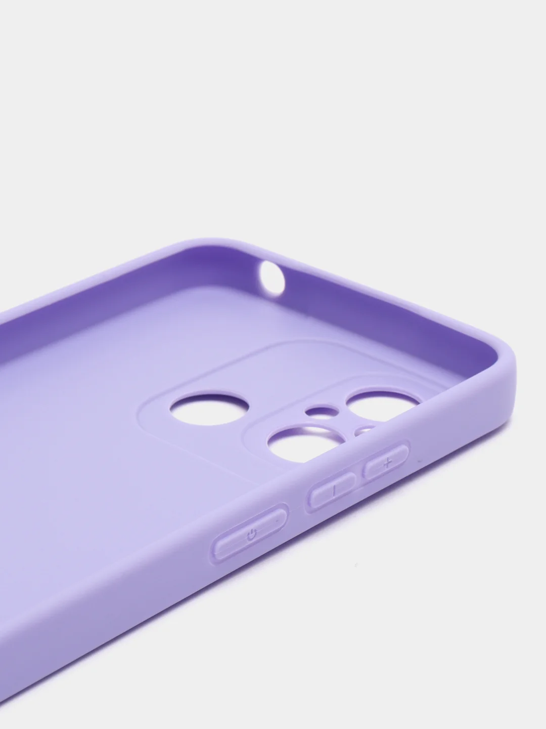 Сиреневый чехол для Xiaomi Redmi 12C (Сяоми Редми 12С), силиконовый, матовый