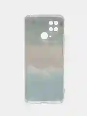 Тёмно-бирюзовый чехол для Xiaomi Redmi 10C, Poco C40 / Сяоми Редми 10С, Поко С40, силиконовый, с рисунком