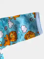 Голубой детская кофточка из футера, с начесом, распашонка для новорожденных