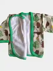 Серый детская кофточка из футера, с начесом, распашонка для новорожденных