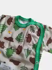 Серый детская кофточка из футера, с начесом, распашонка для новорожденных