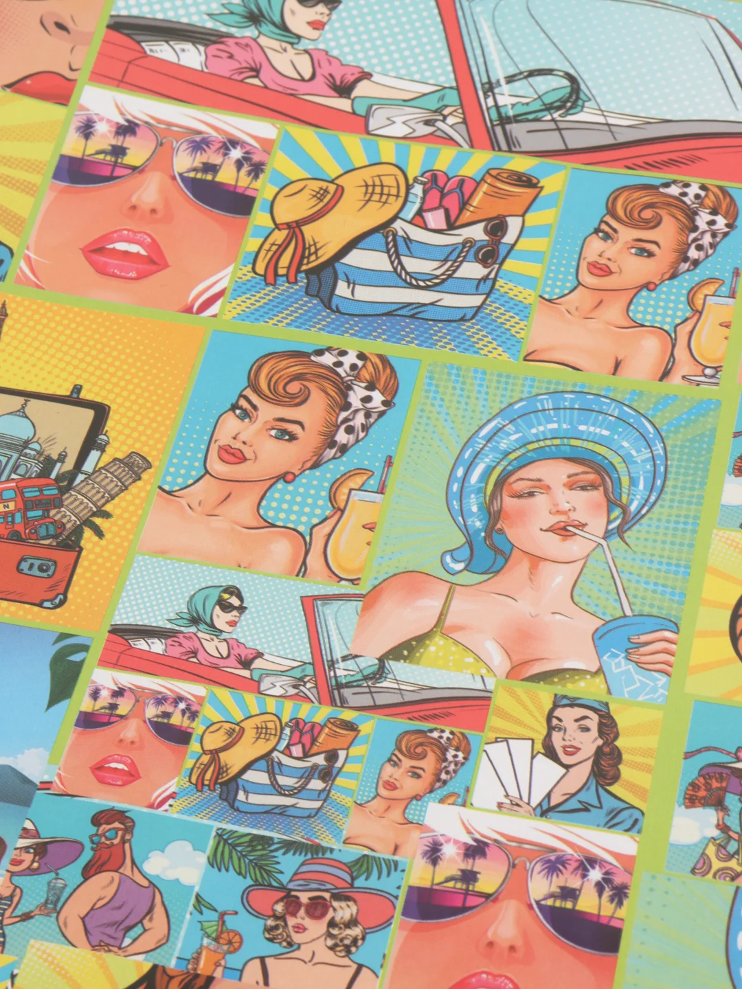 Бумага глянцевая "Pop-art отдых", 50 х 70 см