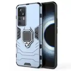 Черный чехол противоударный с кольцом на Xiaomi 12T и Xiaomi 12T Pro (Сяоми 12Т и Сяоми 12Т Про)