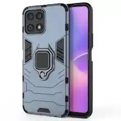 Красный чехол противоударный на Honor X8, с кольцом-держателем