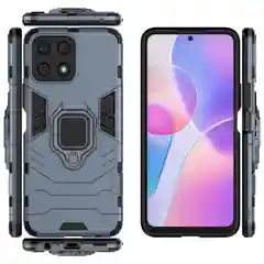 Красный чехол противоударный на Honor X8, с кольцом-держателем