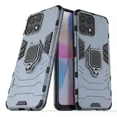 Красный чехол противоударный на Honor X8, с кольцом-держателем
