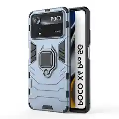 Чехол противоударный с кольцом-держателем на Xiaomi Poco X4 Pro 5G (Сяоми Поко Х4 Про 5G)