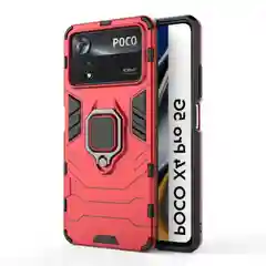 Чехол противоударный с кольцом-держателем на Xiaomi Poco X4 Pro 5G (Сяоми Поко Х4 Про 5G)