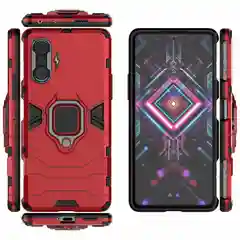 Чехол противоударный с кольцом-держателем на Xiaomi Poco F3 GT (Сяоми Поко Ф3 ГТ)