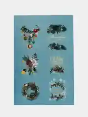 Набор шильдиков / набор открыток Новогодних, на подарок 6 шт