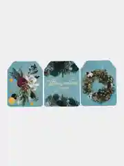Набор шильдиков / набор открыток Новогодних, на подарок 6 шт
