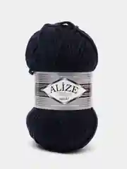 Темно-синий шерсть Пряжа Alize Superlana maxi