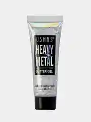 Серебряный глиттер гель для лица и тела FARRES "Heavy Metal" с блестками