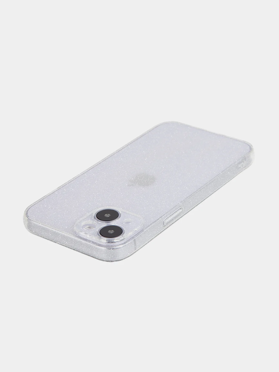 Прозрачный блестящий чехол для Apple iPhone 14 силиконовый BROSCORP прозрачный, бортик- защита камер