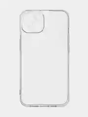 Прозрачный блестящий чехол для Apple iPhone 14 силиконовый BROSCORP прозрачный, бортик- защита камер