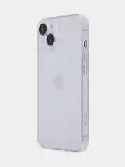 Прозрачный блестящий чехол для Apple iPhone 14 силиконовый BROSCORP прозрачный, бортик- защита камер