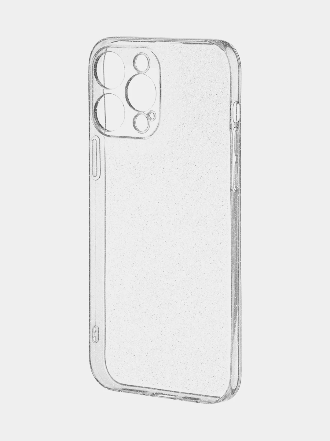 Прозрачный блестящий прозрачный чехол для Apple iPhone 14 Pro Max силиконовый, BROSCORP, защита камер