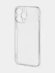 Прозрачный блестящий прозрачный чехол для Apple iPhone 14 Pro Max силиконовый, BROSCORP, защита камер