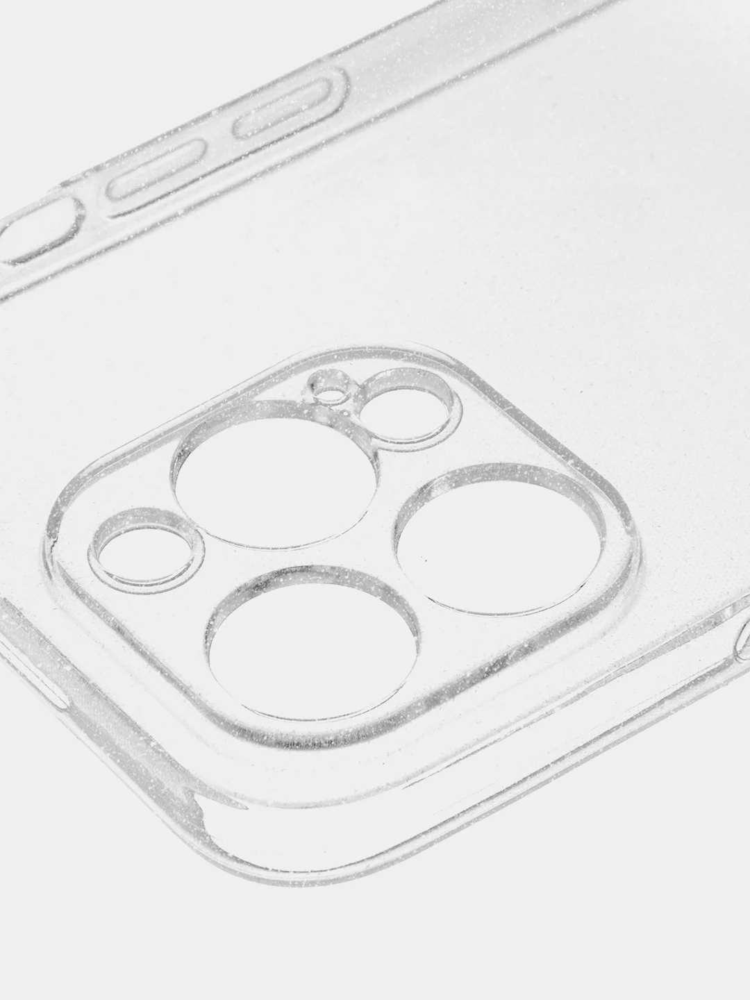 Прозрачный блестящий прозрачный чехол для Apple iPhone 14 Pro Max силиконовый, BROSCORP, защита камер