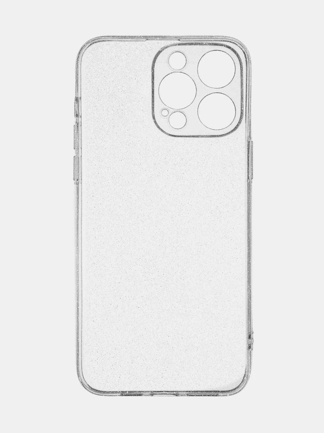 Прозрачный блестящий прозрачный чехол для Apple iPhone 14 Pro Max силиконовый, BROSCORP, защита камер