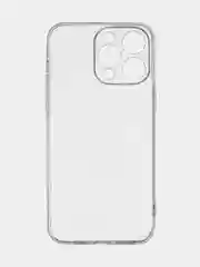 Прозрачный блестящий прозрачный чехол для Apple iPhone 14 Pro Max силиконовый, BROSCORP, защита камер