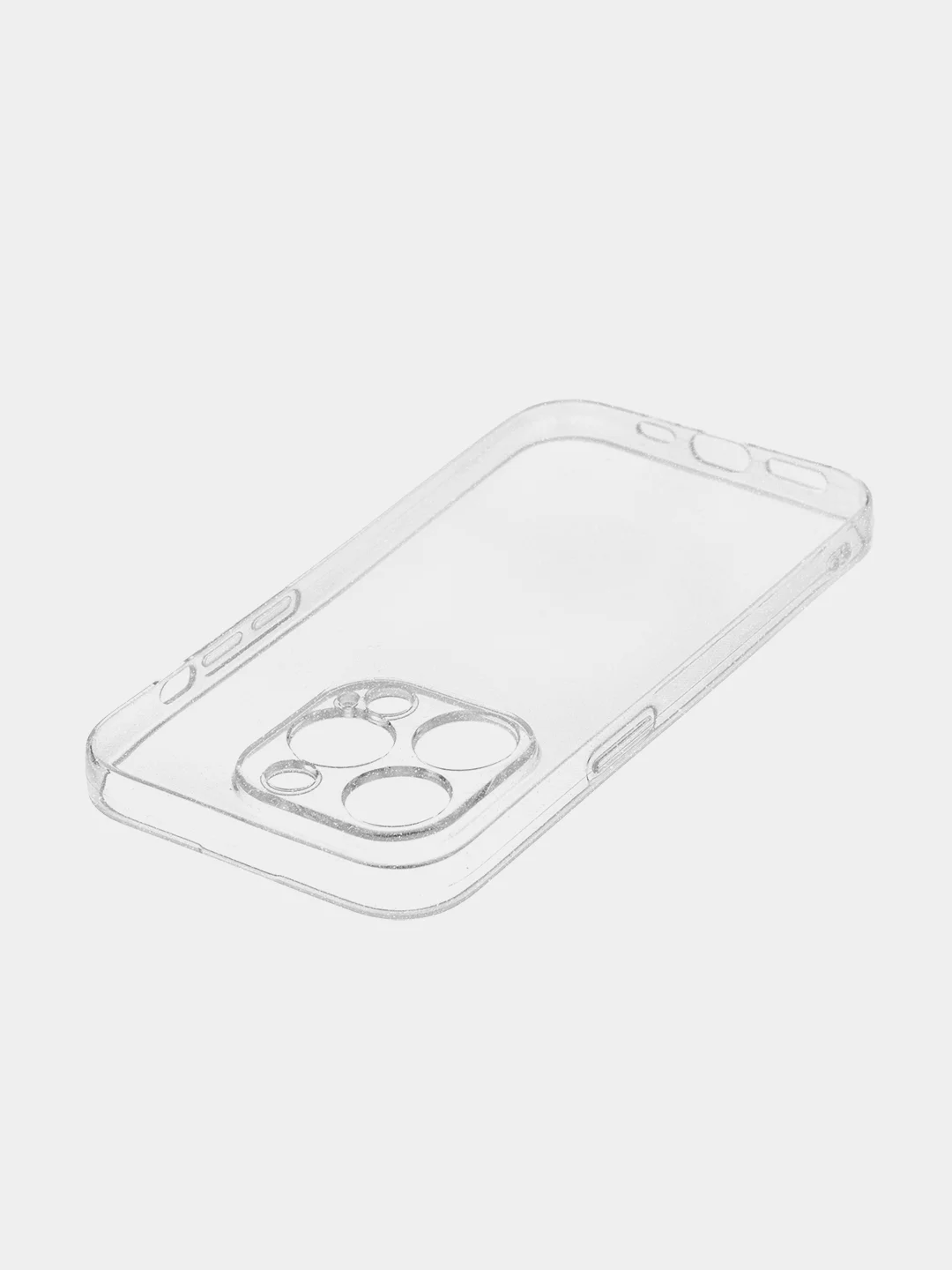 Прозрачный блестящий прозрачный чехол для Apple iPhone 14 Pro, силиконовый BROSCORP с защитой камер