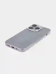 Прозрачный блестящий прозрачный чехол для Apple iPhone 14 Pro, силиконовый BROSCORP с защитой камер