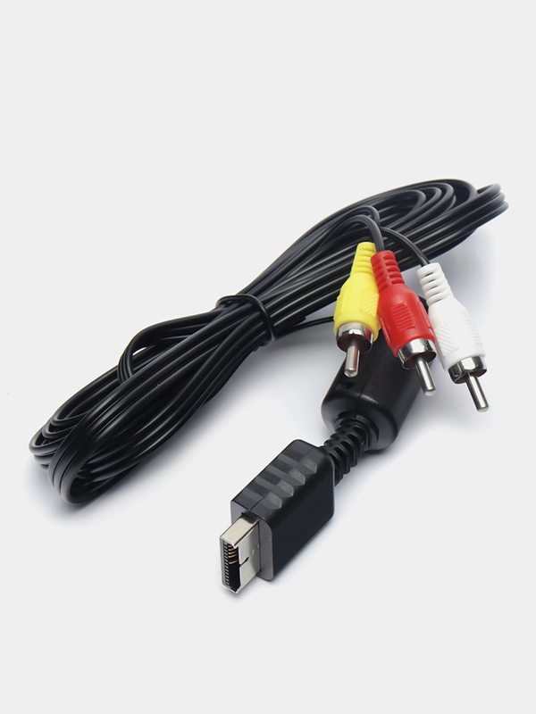 Кабель композитный AV, колокольчики, тюльпаны для PlayStation / PS2 / PS3