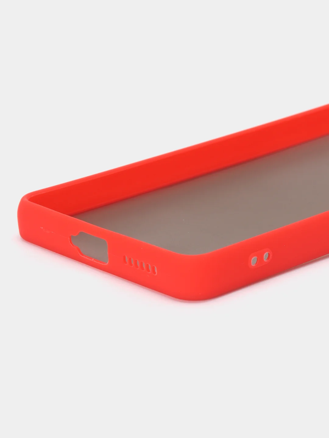Красный чехол Xiaomi Redmi Note 12 Pro+ 5G, Note 12 Pro 5G пластиковый матовый с цветными кнопками