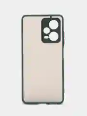 Лесной зеленый чехол Xiaomi Redmi Note 12 Pro+ 5G, Note 12 Pro 5G пластиковый матовый с цветными кнопками