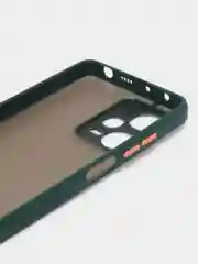 Лесной зеленый чехол Xiaomi Redmi Note 12 Pro+ 5G, Note 12 Pro 5G пластиковый матовый с цветными кнопками