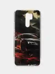 Светло-жёлтый чехол Xiaomi Redmi 9, Сяоми Редми 9 силиконовый с рисунком